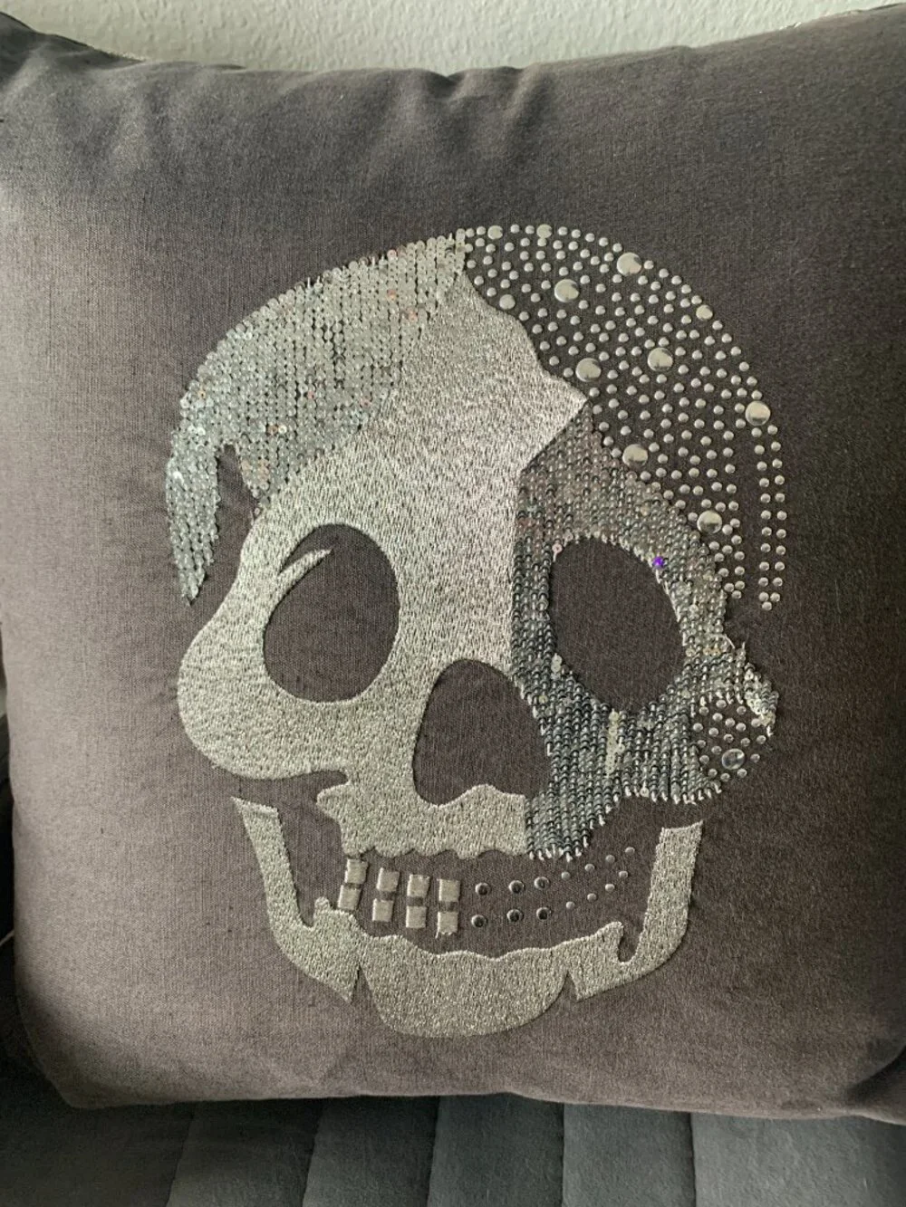 Z Gallery Large Skull Pillow